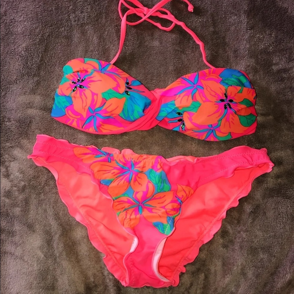 Pink heat bling bikini